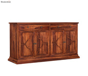 Norvithis Sheesham Wood Cabinet and Sideboard (Honey Finish)