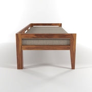 Novren Sheesham Wood Divan with Mattress (Honey Finish)