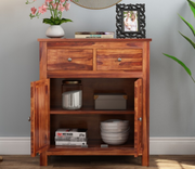 Ivendral Sheesham Wood Cabinet and Sideboard (Honey Finish)