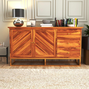 Raltharin Sheesham Wood Cabinet and Sideboard (Honey Finish)