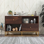 Sythorin Sheesham Wood Cabinet and Sideboard (Walnut Finish)