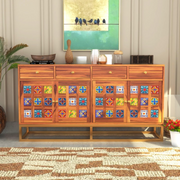 Penthris Sheesham Wood Cabinet and Sideboard (Honey Finish)