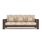 New Outer 6 Seater Solid Wood Sofa (Walnut Finish)