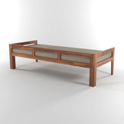 Novren Sheesham Wood Divan with Mattress (Honey Finish)
