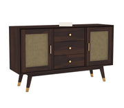 Wynthralis Sheesham Wood Cabinet and Sideboard (Walnut Finish)