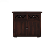 Lothrion Sheesham Wood Cabinet and Sideboard (Walnut Finish)