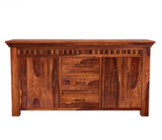 Joventhis Sheesham Wood Cabinet and Sideboard (Honey Finish)