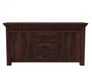 Joventhis Sheesham Wood Cabinet and Sideboard (Walnut Finish)