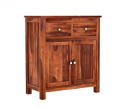 Ivendral Sheesham Wood Cabinet and Sideboard (Honey Finish)
