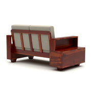 Jorvian Mossy 2 Seater Solid Wood Sofa (Honey Finish)
