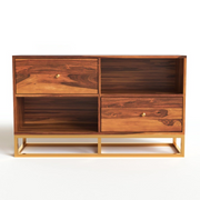 Sythorin Sheesham Wood Cabinet and Sideboard (Honey Finish)