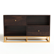 Sythorin Sheesham Wood Cabinet and Sideboard (Walnut Finish)
