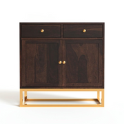 Thorlentis Sheesham Wood Cabinet and Sideboard (Walnut Finish)