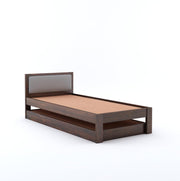 Wyndor Sheesham Wood Trundle Bed (Walnut Finish)