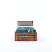 Wyndor Sheesham Wood Trundle Bed (Honey Finish)