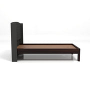 Jilvueen Sheesham Wood Single Size Bed Without Storage (Walnut Finish)