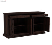 Norvithis Sheesham Wood Cabinet and Sideboard (Walnut Finish)