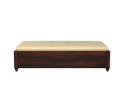 Velthanis Sheesham Wood Storage Divan with Mattress (Walnut Finish)