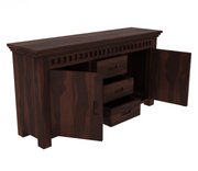Joventhis Sheesham Wood Cabinet and Sideboard (Walnut Finish)