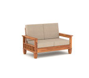 Fenwick 2 Seater Solid Wood Sofa (Honey Finish)