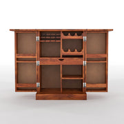 Nerthor Bar Cabinet (Honey Finish)