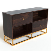 Sythorin Sheesham Wood Cabinet and Sideboard (Walnut Finish)