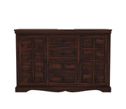 Xorven Sheesham Wood Cabinet and Sideboard (Walnut Finish)