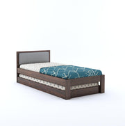 Wyndor Sheesham Wood Trundle Bed (Walnut Finish)