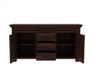 Joventhis Sheesham Wood Cabinet and Sideboard (Walnut Finish)