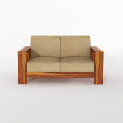 Outer 6 Seater Solid Wood Sofa (Honey Finish)