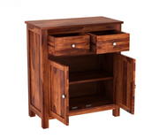 Ivendral Sheesham Wood Cabinet and Sideboard (Honey Finish)