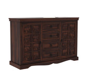 Xorven Sheesham Wood Cabinet and Sideboard (Walnut Finish)