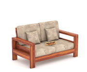 New Outer 7 Seater Solid Wood Sofa (Honey Finish)