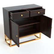 Thorlentis Sheesham Wood Cabinet and Sideboard (Walnut Finish)