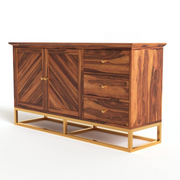 Raltharin Sheesham Wood Cabinet and Sideboard (Honey Finish)