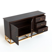 Raltharin Sheesham Wood Cabinet and Sideboard (Walnut Finish)