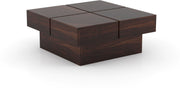 Korvethan Sheesham Wood Center Table (Walnut Finish)