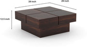 Korvethan Sheesham Wood Center Table (Walnut Finish)
