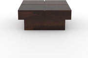 Korvethan Sheesham Wood Center Table (Walnut Finish)