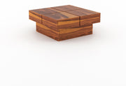 Korvethan Sheesham Wood Center Table (Honey Finish)