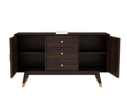 Wynthralis Sheesham Wood Cabinet and Sideboard (Walnut Finish)