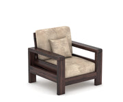 New Outer 6 Seater Solid Wood Sofa (Walnut Finish)