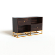 Sythorin Sheesham Wood Cabinet and Sideboard (Walnut Finish)