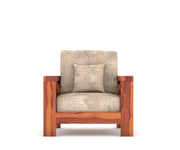 X-Sofa 6 Seater Solid Wood Sofa (Honey Finish)