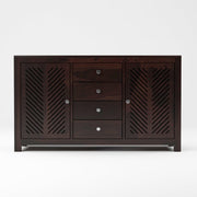 Uxenthor Sheesham Wood Cabinet and Sideboard (Walnut Finish)