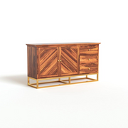 Raltharin Sheesham Wood Cabinet and Sideboard (Honey Finish)