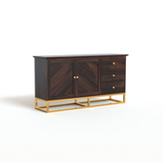 Raltharin Sheesham Wood Cabinet and Sideboard (Walnut Finish)