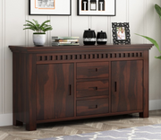 Joventhis Sheesham Wood Cabinet and Sideboard (Walnut Finish)