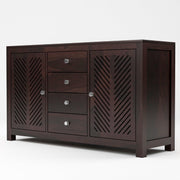 Uxenthor Sheesham Wood Cabinet and Sideboard (Walnut Finish)