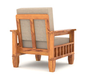 Fenwick 5 Seater Solid Wood Sofa (Honey Finish)